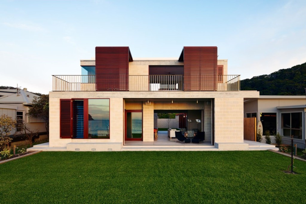  view of house with doors and shutters open