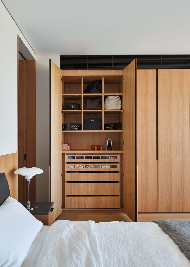 bedroom build in cupboards
